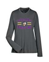 Santana HS Wrestling Curve - Womens Performance Longsleeve