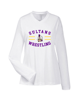 Santana HS Wrestling Curve - Womens Performance Longsleeve