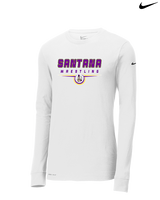 Santana HS Wrestling Design - Mens Nike Longsleeve