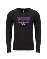 Santana HS Wrestling Design - Tri-Blend Long Sleeve