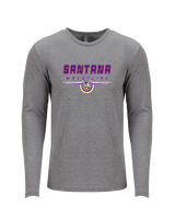 Santana HS Wrestling Design - Tri-Blend Long Sleeve