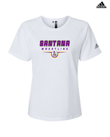 Santana HS Wrestling Design - Womens Adidas Performance Shirt