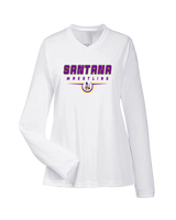 Santana HS Wrestling Design - Womens Performance Longsleeve