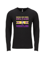 Santana HS Wrestling Stamp - Tri-Blend Long Sleeve