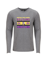Santana HS Wrestling Stamp - Tri-Blend Long Sleeve