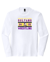 Santana HS Wrestling Stamp - Tri-Blend Long Sleeve