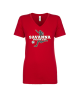 Savanna HS Girls Soccer C1 - Womens Vneck