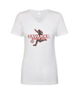Savanna HS Girls Soccer C3 - Womens Vneck