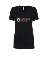 Savanna HS Soccer Basic - Womens Vneck