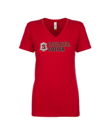 Savanna HS Soccer Basic - Womens Vneck