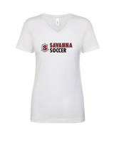 Savanna HS Soccer Basic - Womens Vneck