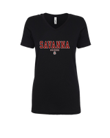 Savanna HS Soccer Block - Womens Vneck