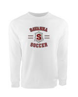 Savanna HS Soccer Curve - Crewneck Sweatshirt