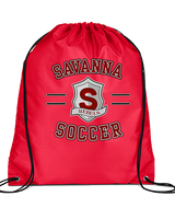Savanna HS Soccer Curve - Drawstring Bag
