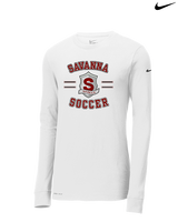 Savanna HS Soccer Curve - Mens Nike Longsleeve