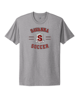 Savanna HS Soccer Curve - Mens Select Cotton T-Shirt