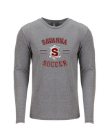 Savanna HS Soccer Curve - Tri-Blend Long Sleeve