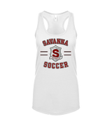 Savanna HS Soccer Curve - Womens Tank Top