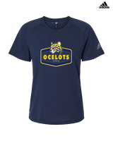 Schoolcraft College Baseball Board - Womens Adidas Performance Shirt