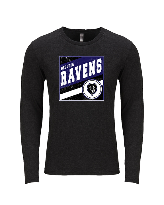 Sequoia HS Football Square - Tri-Blend Long Sleeve