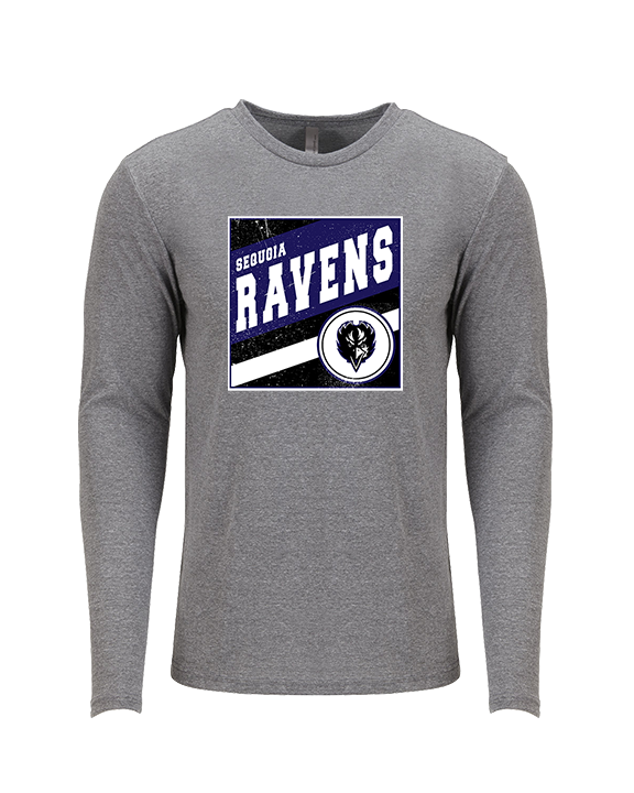 Sequoia HS Football Square - Tri-Blend Long Sleeve