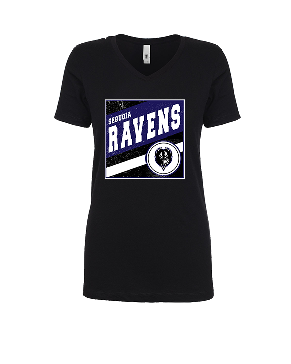 Sequoia HS Football Square - Womens Vneck