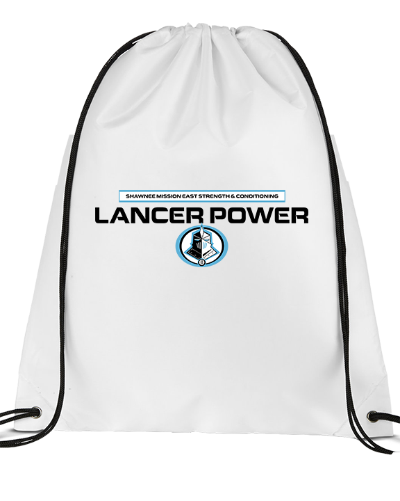 Shawnee Mission East HS Strength & Conditioning Logo - Drawstring Bag