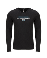 Shawnee Mission East HS Strength & Conditioning Logo - Tri-Blend Long Sleeve