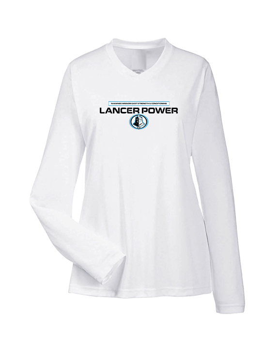 Shawnee Mission East HS Strength & Conditioning Logo - Womens Performance Longsleeve