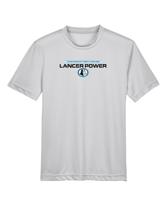 Shawnee Mission East HS Strength & Conditioning Logo - Youth Performance Shirt