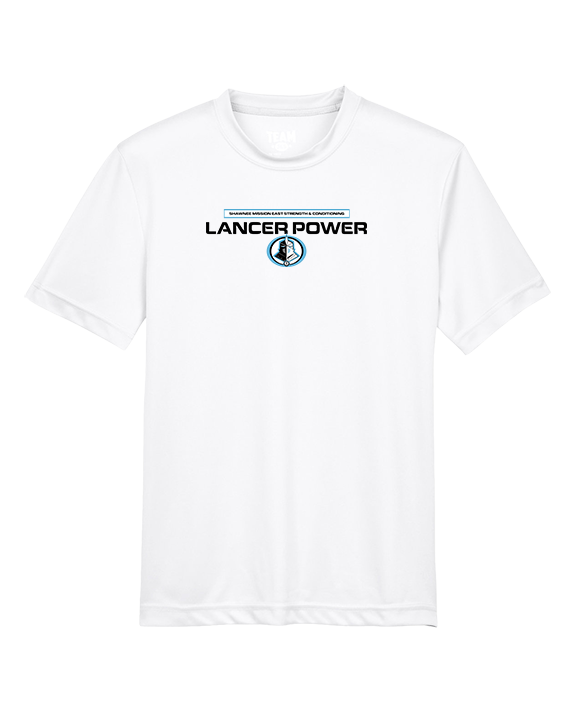 Shawnee Mission East HS Strength & Conditioning Logo - Youth Performance Shirt