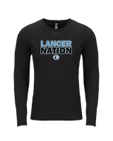 Shawnee Mission East HS Track & Field Nation - Tri-Blend Long Sleeve