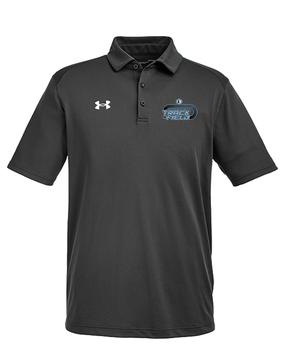 Shawnee Mission East HS Track & Field Turn - Under Armour Mens Tech Polo