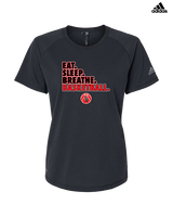 Sierra Vista HS Boys Basketball Eat Sleep - Womens Adidas Performance Shirt