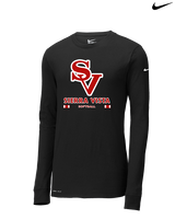 Sierra Vista HS Softball Stacked - Mens Nike Longsleeve