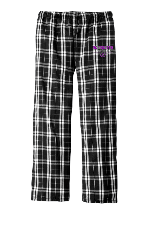 Anacortes HS Boys Soccer Design - Men's Flannel Plaid Pant