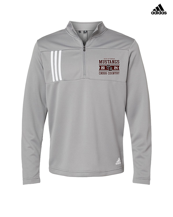 South Effingham HS Cross Country Stamp - Mens Adidas Quarter Zip
