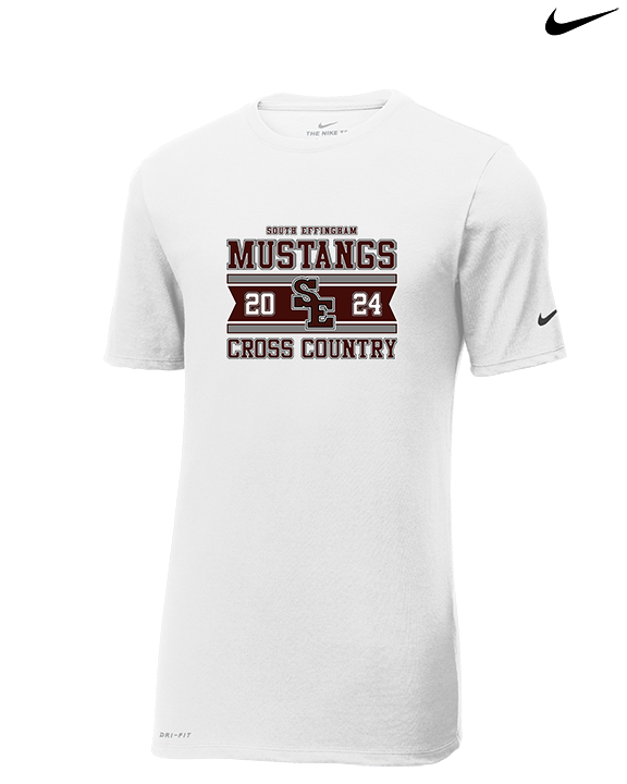 South Effingham HS Cross Country Stamp - Mens Nike Cotton Poly Tee