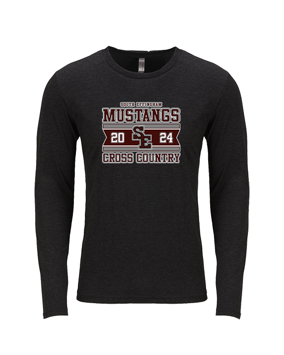 South Effingham HS Cross Country Stamp - Tri-Blend Long Sleeve