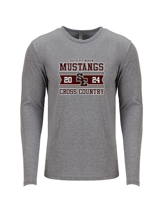 South Effingham HS Cross Country Stamp - Tri-Blend Long Sleeve