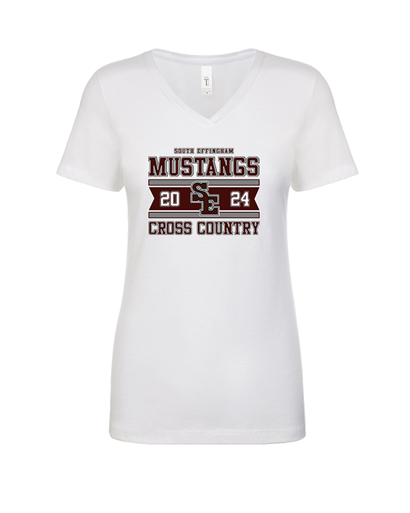 South Effingham HS Cross Country Stamp - Womens Vneck