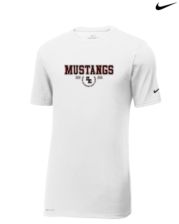 South Effingham HS Cross Country Swoop - Mens Nike Cotton Poly Tee