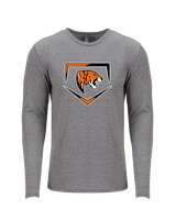South Pasadena HS Softball Plate - Tri-Blend Long Sleeve