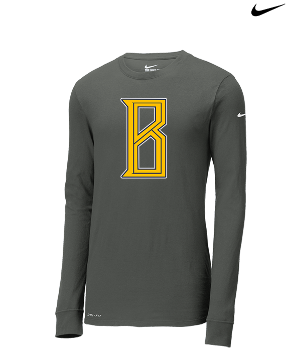 St. Bernard College Preparatory Boys Basketball Logo 02 - Mens Nike Longsleeve