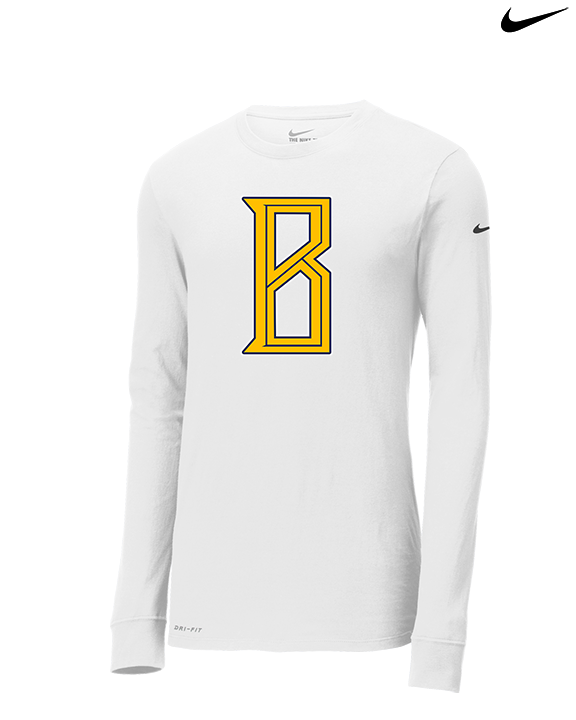 St. Bernard College Preparatory Boys Basketball Logo 02 - Mens Nike Longsleeve