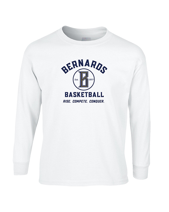 St. Bernard College Preparatory Boys Basketball Logo 04 - Cotton Longsleeve