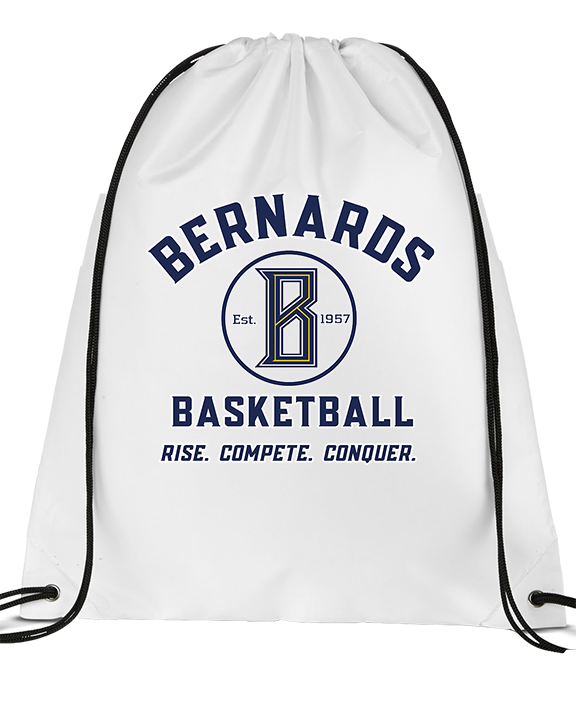 St. Bernard College Preparatory Boys Basketball Logo 04 - Drawstring Bag