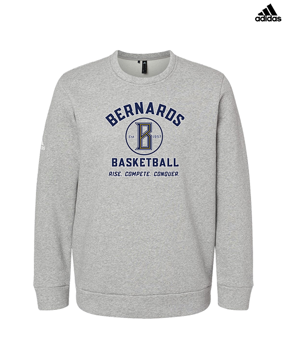 St. Bernard College Preparatory Boys Basketball Logo 04 - Mens Adidas Crewneck