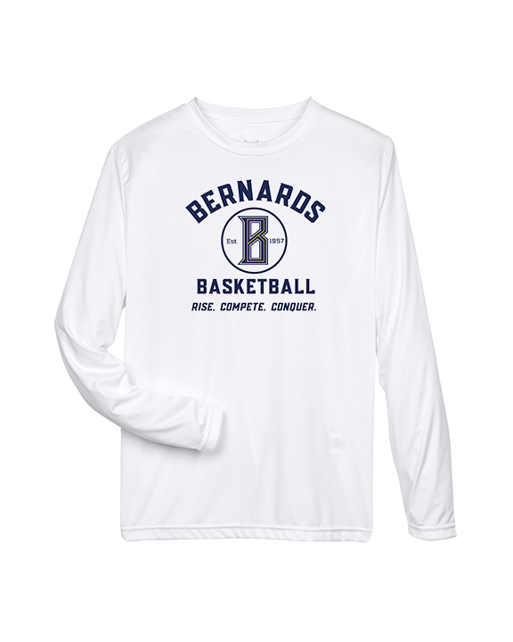 St. Bernard College Preparatory Boys Basketball Logo 04 - Performance Longsleeve