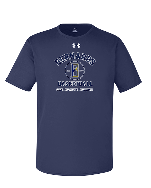 St. Bernard College Preparatory Boys Basketball Logo 04 - Under Armour Mens Team Tech T-Shirt